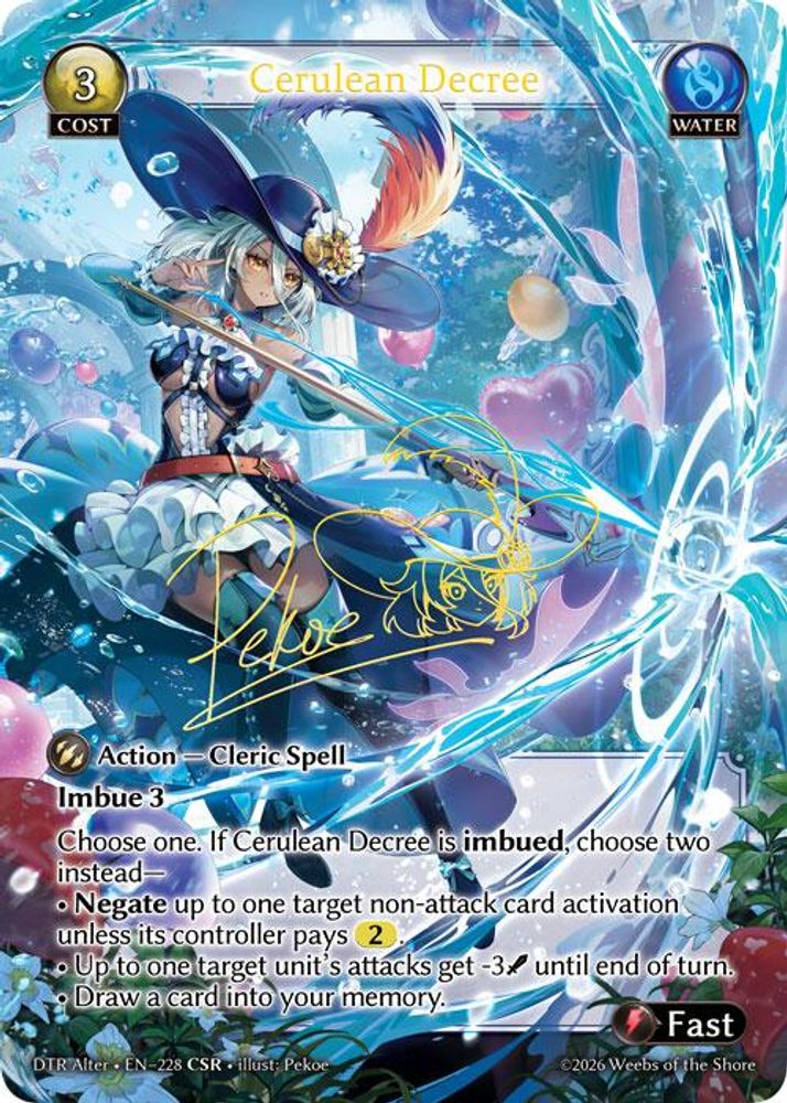 Cerulean Decree, Standard, front