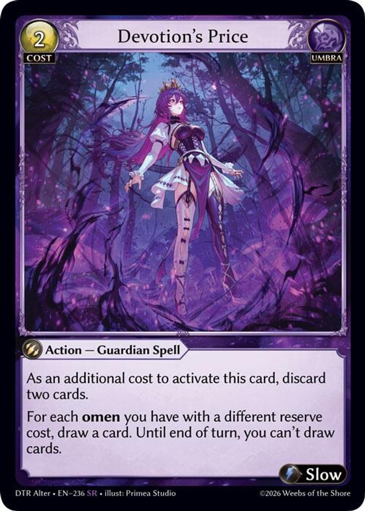Devotion's Price, Standard, front