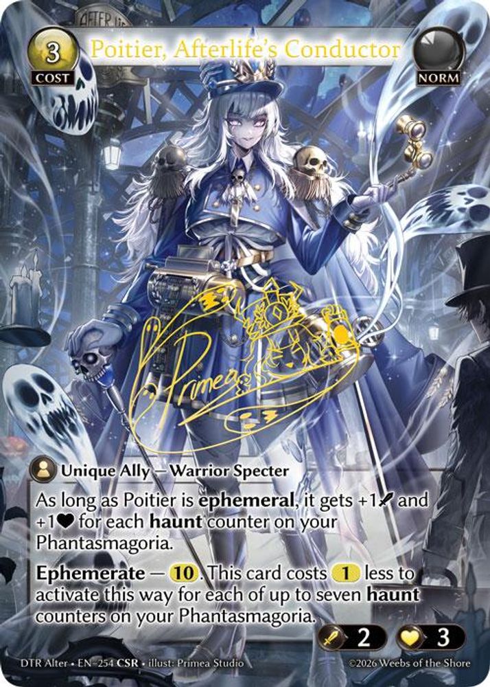 Poitier, Afterlife's Conductor (CSR), Foil, front