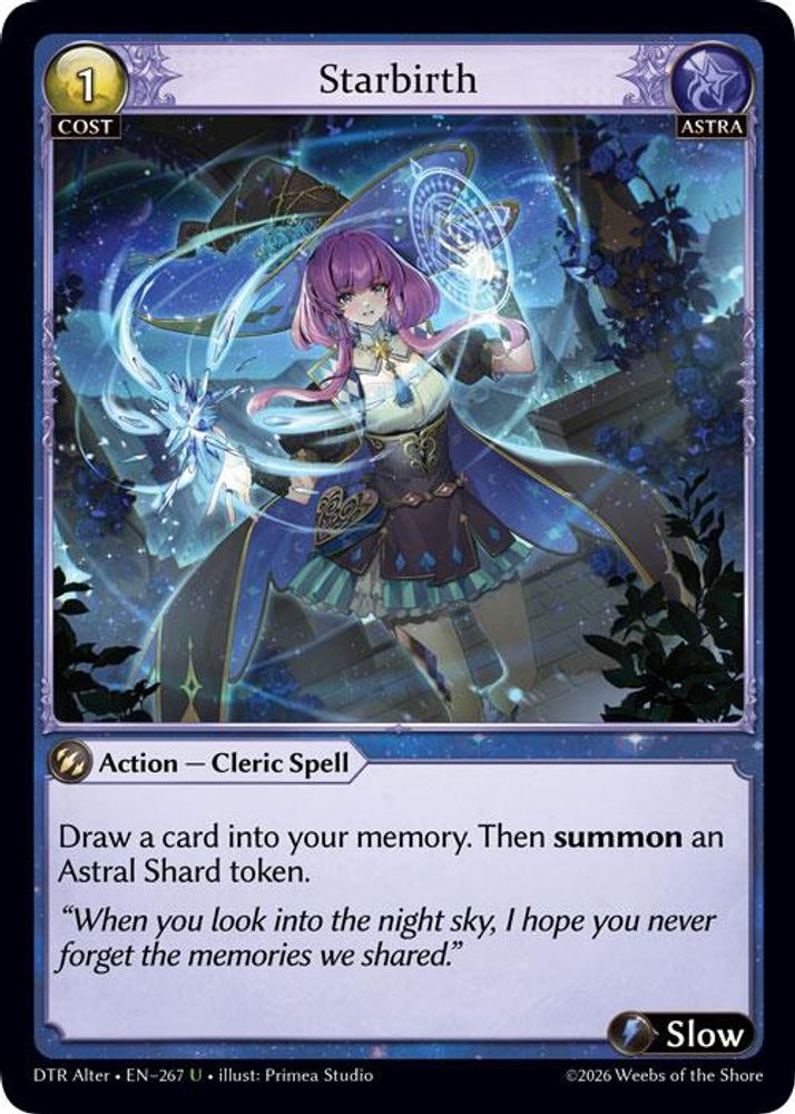 Starbirth, Standard, front