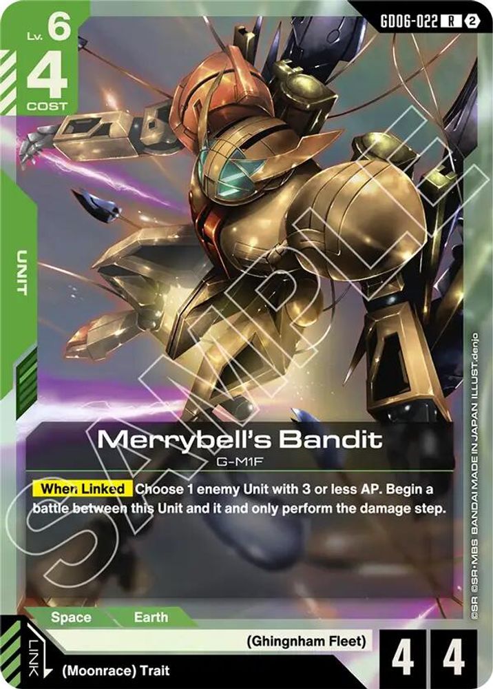 Merrybell's Bandit, Standard, front