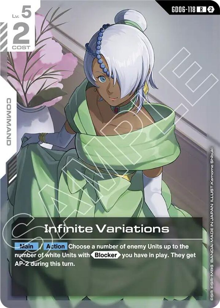 Infinite Variations, Standard, front