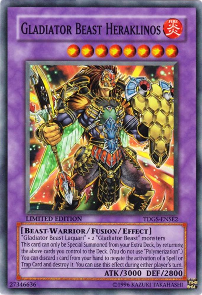 Gladiator Beast Heraklinos, Limited, front