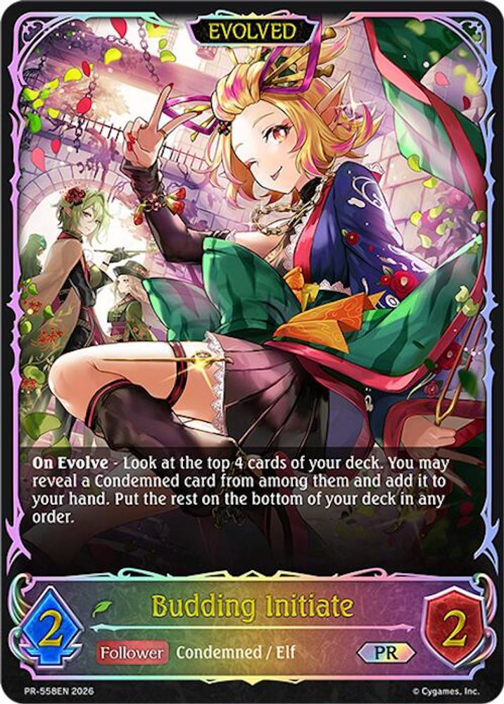 Budding Initiate (Evolved), Standard, front