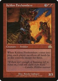 Keldon Firebombers, Prophecy