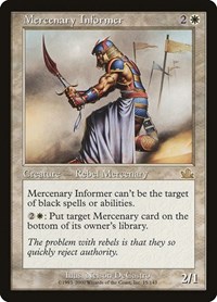 Mercenary Informer, Prophecy