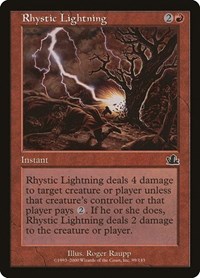 Rhystic Lightning, Prophecy