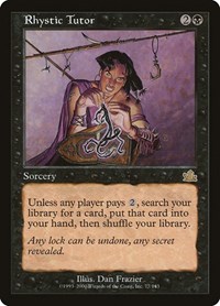 Rhystic Tutor, Prophecy