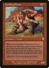 Loafing Giant, Invasion