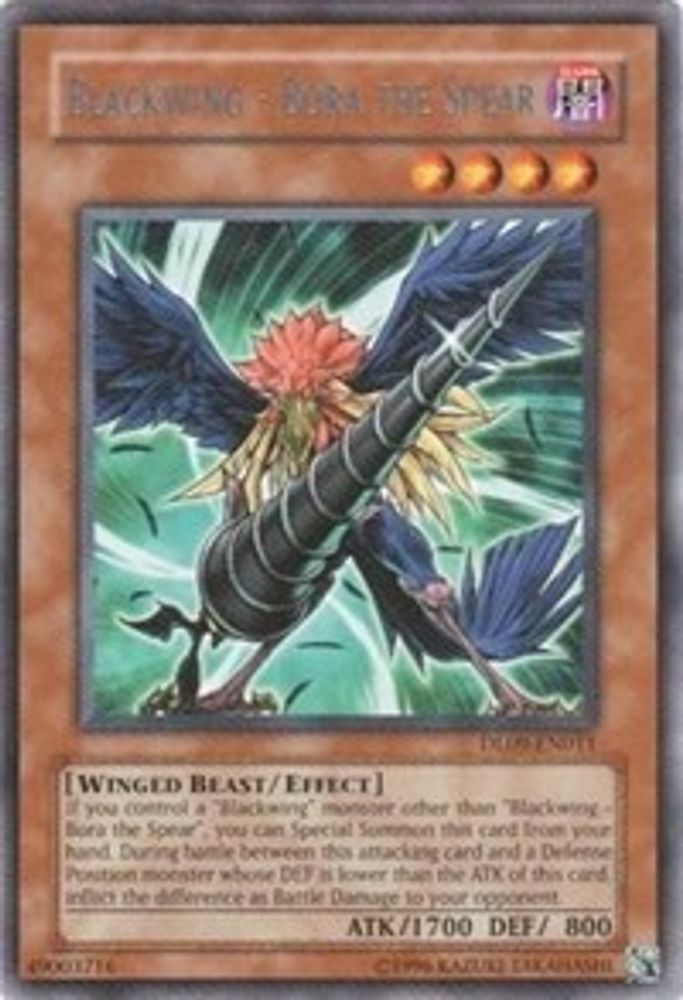 Blackwing - Bora the Spear (Blue), Unlimited, front