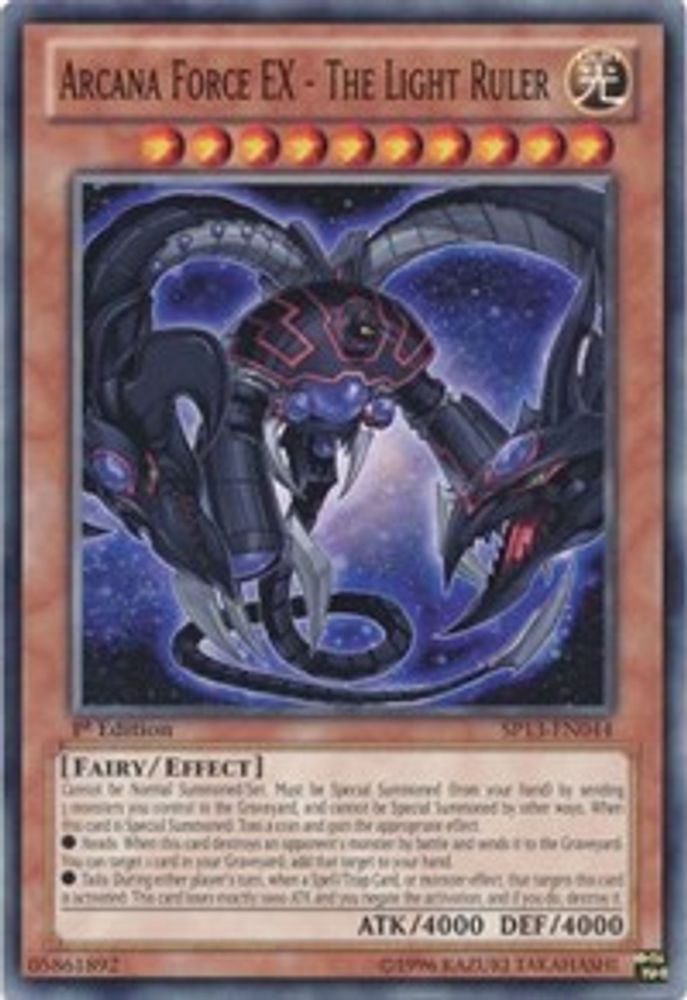 Arcana Force EX - The Light Ruler, Unlimited, front