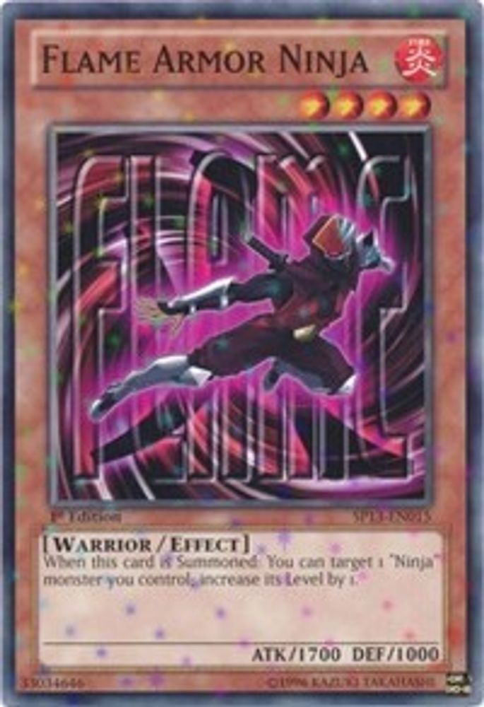 Flame Armor Ninja (Starfoil), 1st-edition, front
