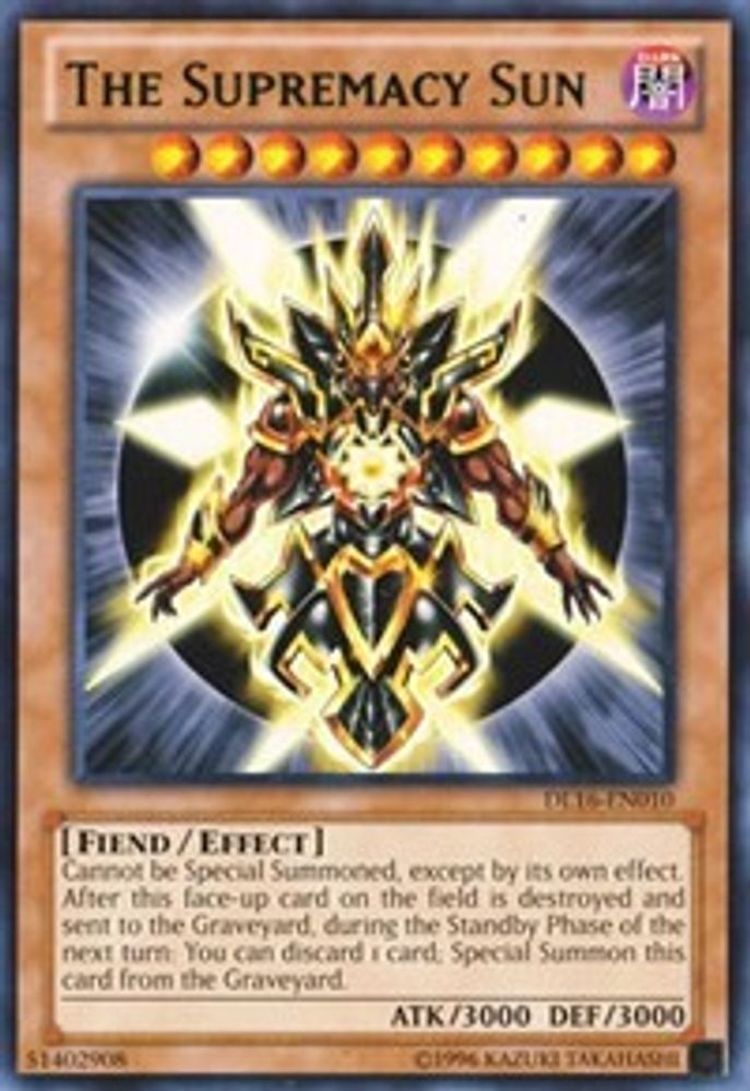The Supremacy Sun (Green), Unlimited, front