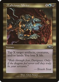 Malicious Advice, Planeshift