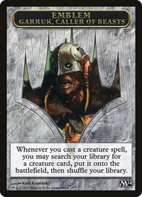 Emblem - Garruk, Caller of Beasts, Magic 2014 (M14)