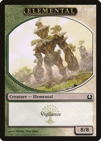 Elemental Token (Green/White), Return to Ravnica