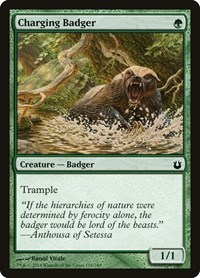 Charging Badger, Born of the Gods