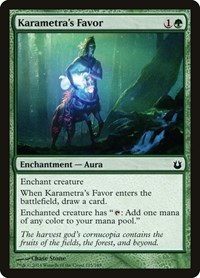 Karametra's Favor, Born of the Gods
