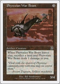 Phyrexian War Beast (37a), Deckmasters Garfield vs Finkel