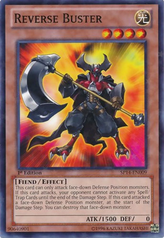 Reverse Buster (Starfoil), 1st-edition, front
