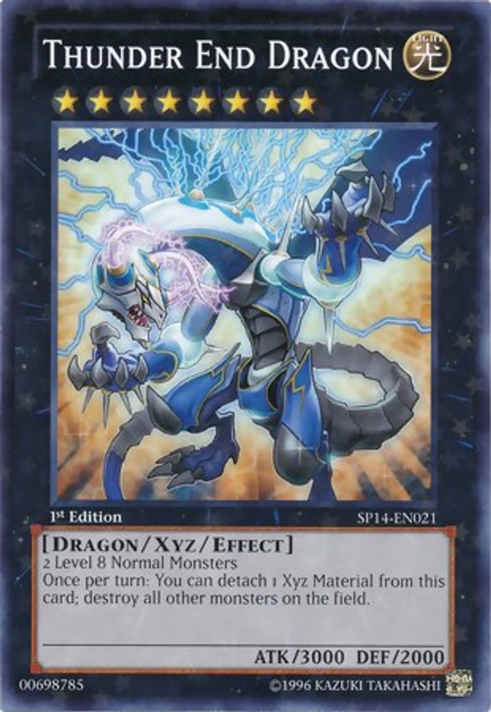 Thunder End Dragon (Starfoil), 1st-edition, front