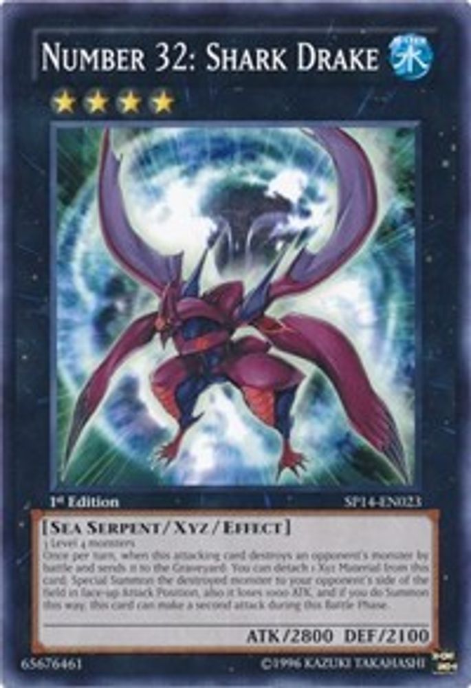 Number 32: Shark Drake, 1st-edition, front