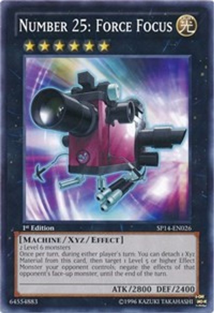Number 25: Force Focus, 1st-edition, front