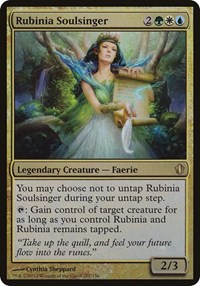 Rubinia Soulsinger (Commander 2013), Oversize Cards