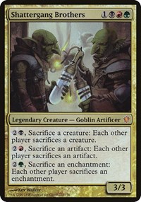 Shattergang Brothers (Commander 2013), Oversize Cards