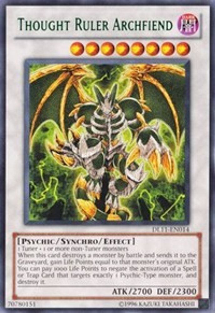 Thought Ruler Archfiend (Green), Unlimited, front