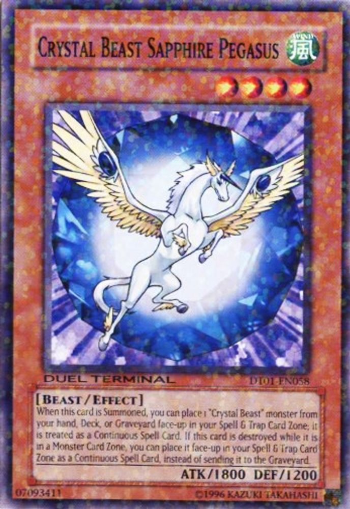 Crystal Beast Sapphire Pegasus, Limited, front