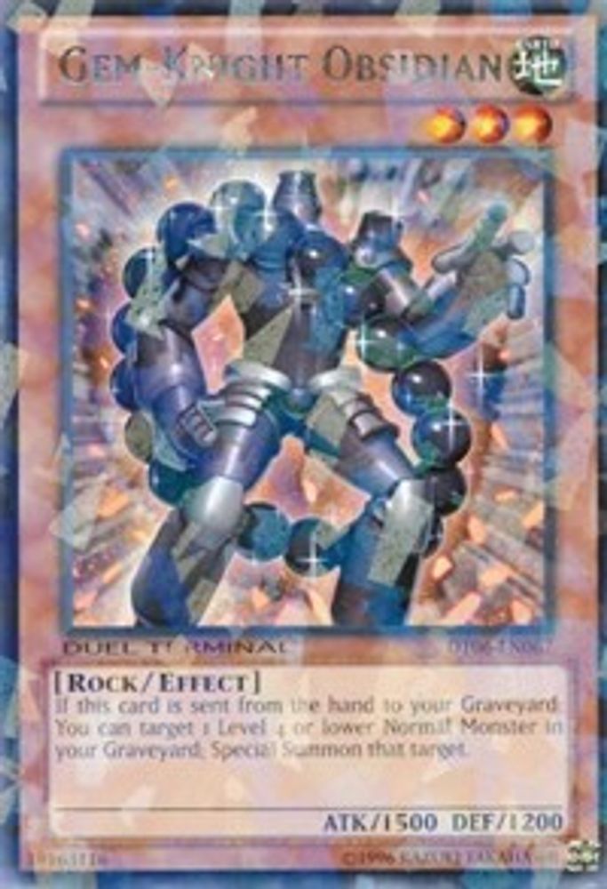 Gem-Knight Obsidian, Limited, front