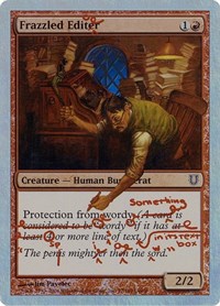 Frazzled Editor (Alternate Foil), Unhinged