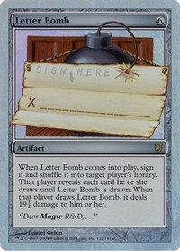 Letter Bomb (Alternate Foil), Unhinged