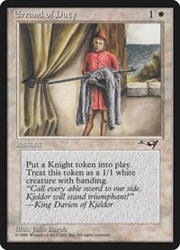 Errand of Duty (Page Holding Sword), Alliances