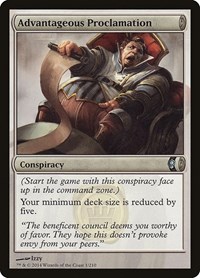 Advantageous Proclamation, Conspiracy