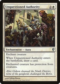 Unquestioned Authority, Conspiracy