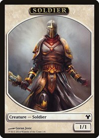 Soldier // Spirit Double-Sided Token, Magic Modern Event Deck