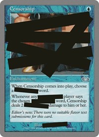 Censorship, Unglued