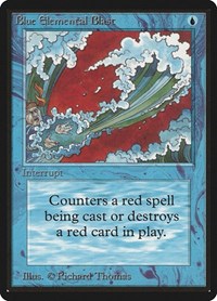 Blue Elemental Blast, Beta Edition