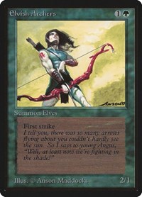 Elvish Archers, Beta Edition