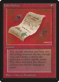 False Orders, Beta Edition