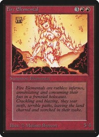Fire Elemental, Beta Edition