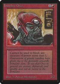 Ironclaw Orcs, Beta Edition