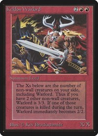 Keldon Warlord, Beta Edition