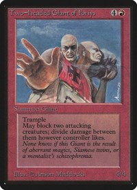 Two-Headed Giant of Foriys, Beta Edition