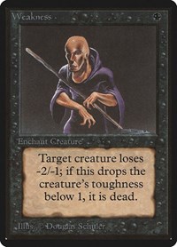Weakness, Beta Edition