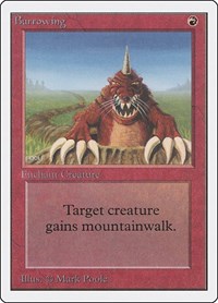 Burrowing, Unlimited Edition