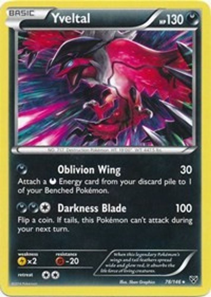 Yveltal - 78/146 (Cracked Ice Holo)