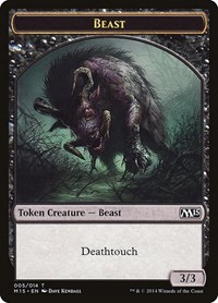Beast Token (Black), Magic 2015 (M15)